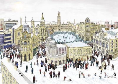 Bradford in Winter illustration