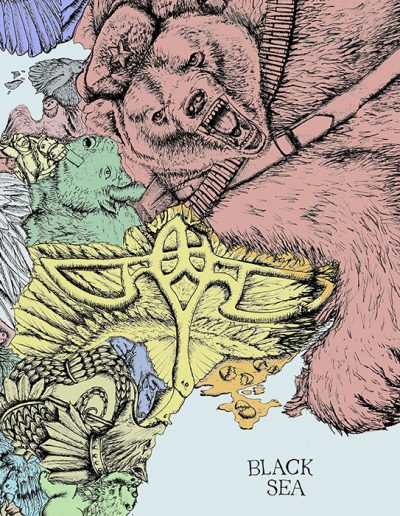 Europe map illustration - Eastern Europe