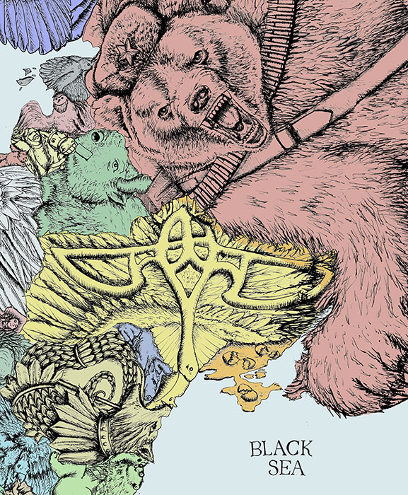 Europe map illustration - Eastern Europe