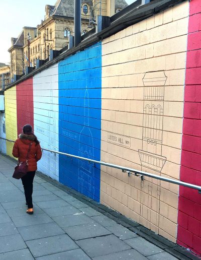 Bradford Interchange mural - Listers Mill