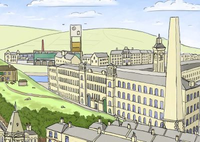 Salts Mill illustration