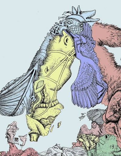 Europe map illustration - Scandanavia