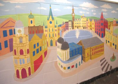 Bradford subway mural detail