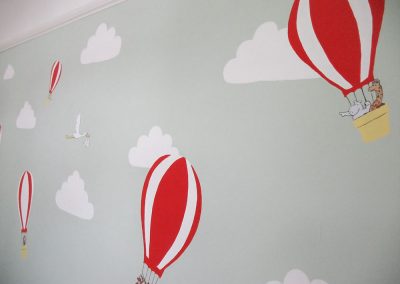 Nursery balloon mural 4