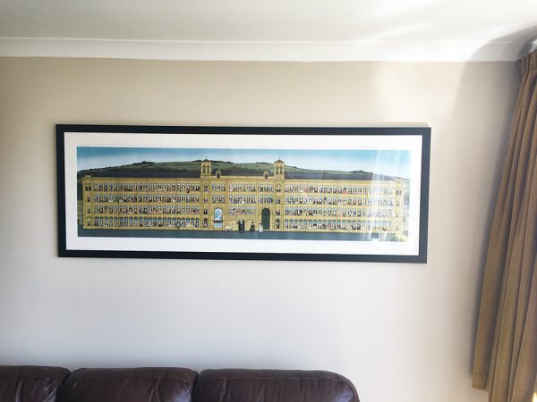 Salts Mill illustration framed