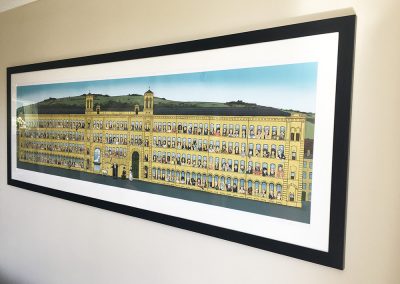 Salts Mill illustration framed 2