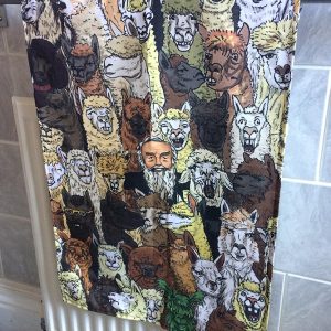 Alpaca tea towel 2