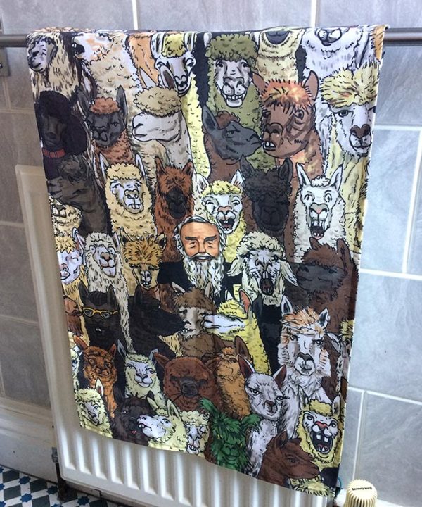 Alpaca tea towel 2