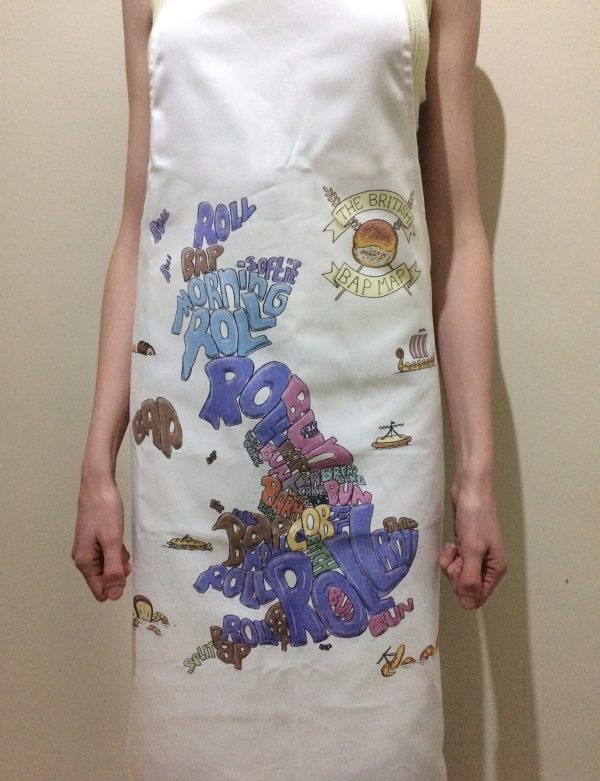 British bread map apron 2