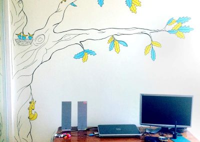 bedroom tree mural 6