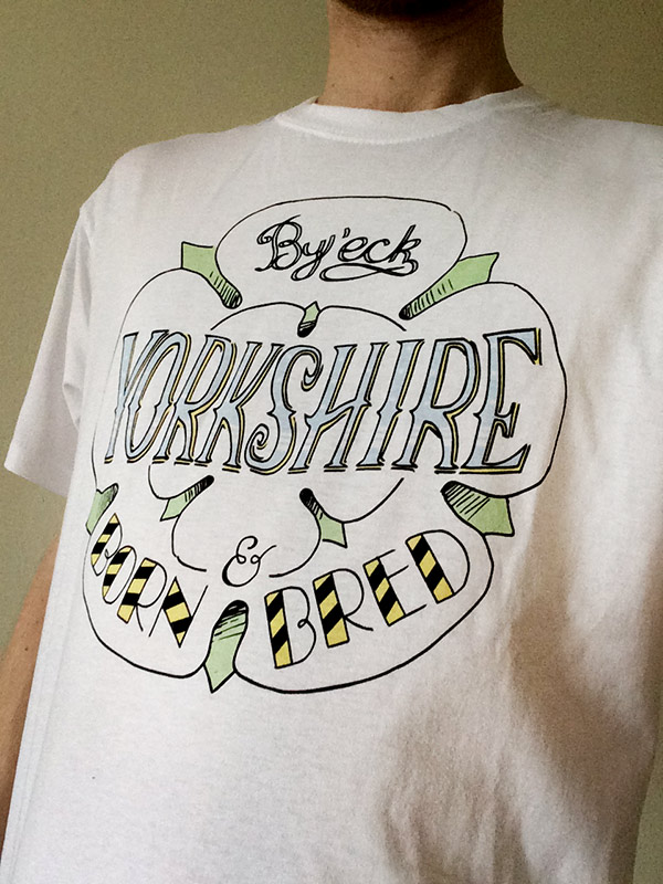 Yorkshire Born and Bred t shirt
