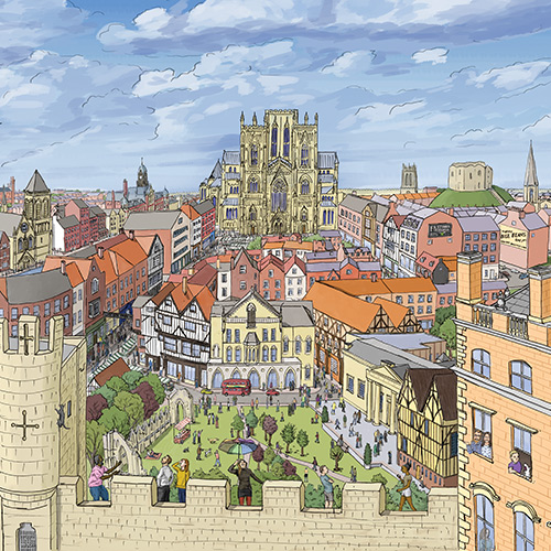 York in summer illustration thumb