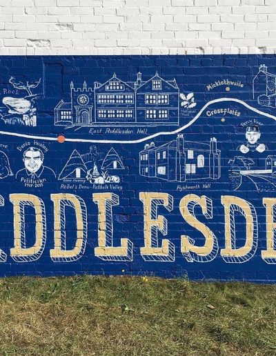 3 Rise Locks mural image - Riddlesden