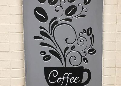 Croft cafe - coffee mural