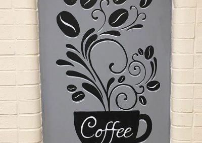 Croft cafe - coffee mural