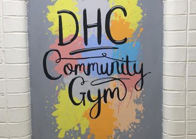 Denis Healey centre - gym mural