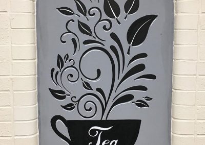 Croft Cafe - tea mural