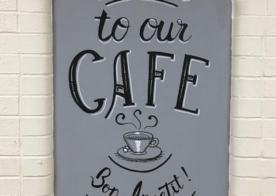 Croft Cafe - welcome mural