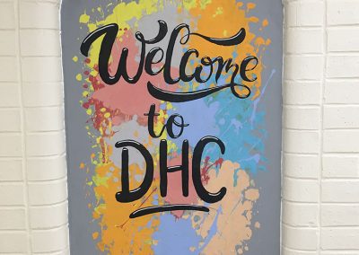 Denis Healey centre - welcome mural