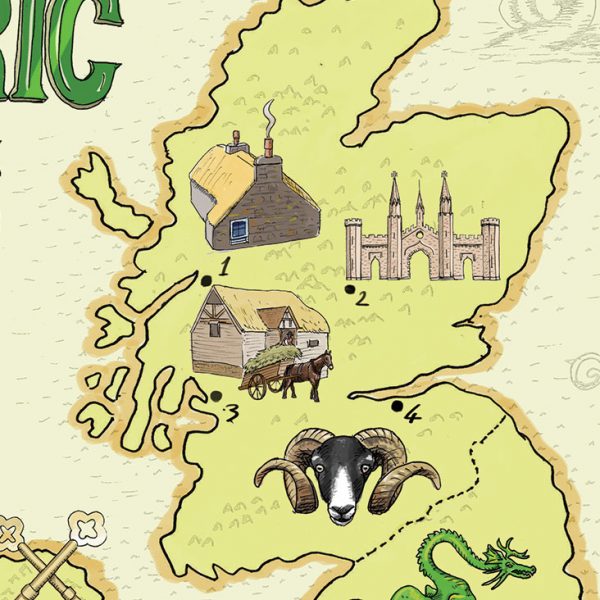 UK and Ireland pub map detail 2