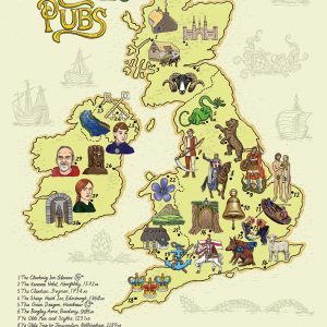 UK and Ireland pub map