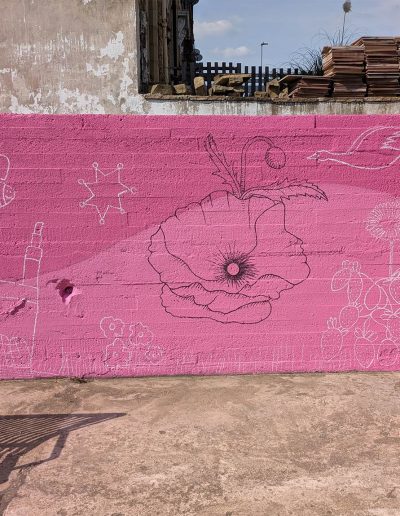 Britannia Gardens mural poppy