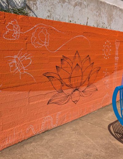 Britannia Gardens mural orchid